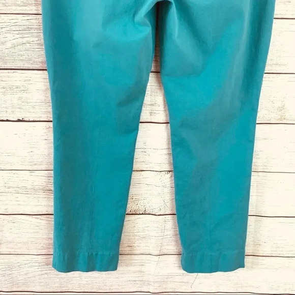 Level 99 Slim Straight Crop Chino Pants Women’s Size 29 Turquoise Anthropologie - Picture 8 of 13